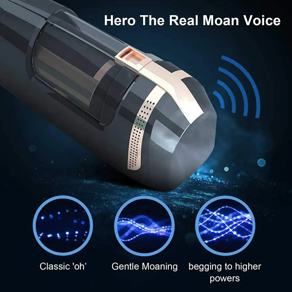 Telescopic Rotating Sucking Masturbator Real Vagina Sex